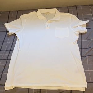 NWOT men’s XLT white polo